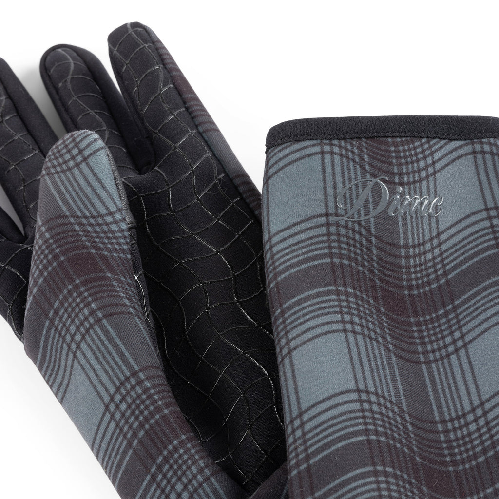 Dime City Plaid Gloves (Charcoal)