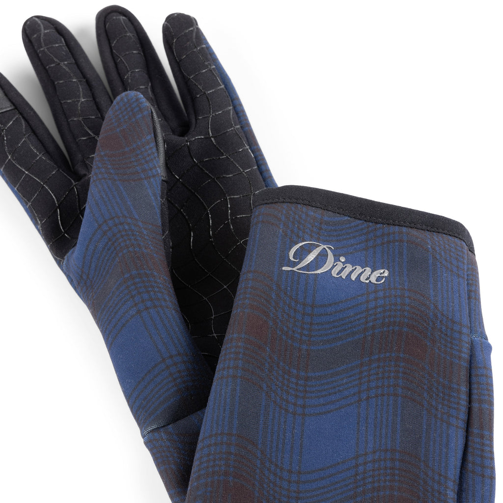 Dime City Plaid Gloves (Navy)