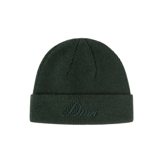 Dime Cursive Wool Fold Beanie (Green)