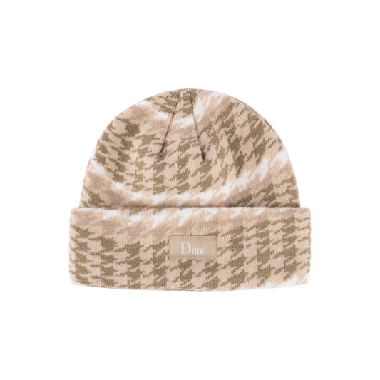 Dime Wavetooth Cuff Beanie (Beige)