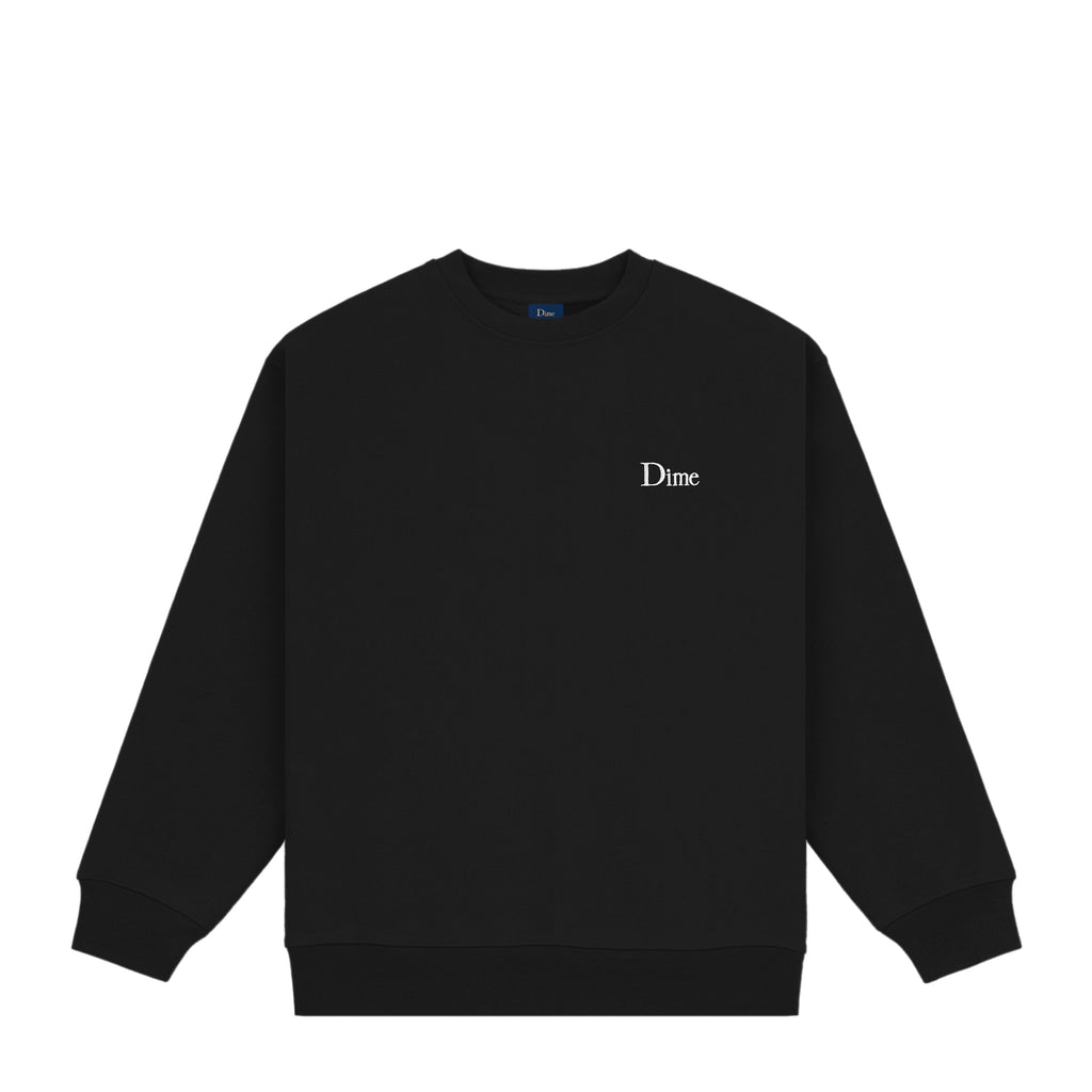 Dime Classic Small Logo Crew (Black)