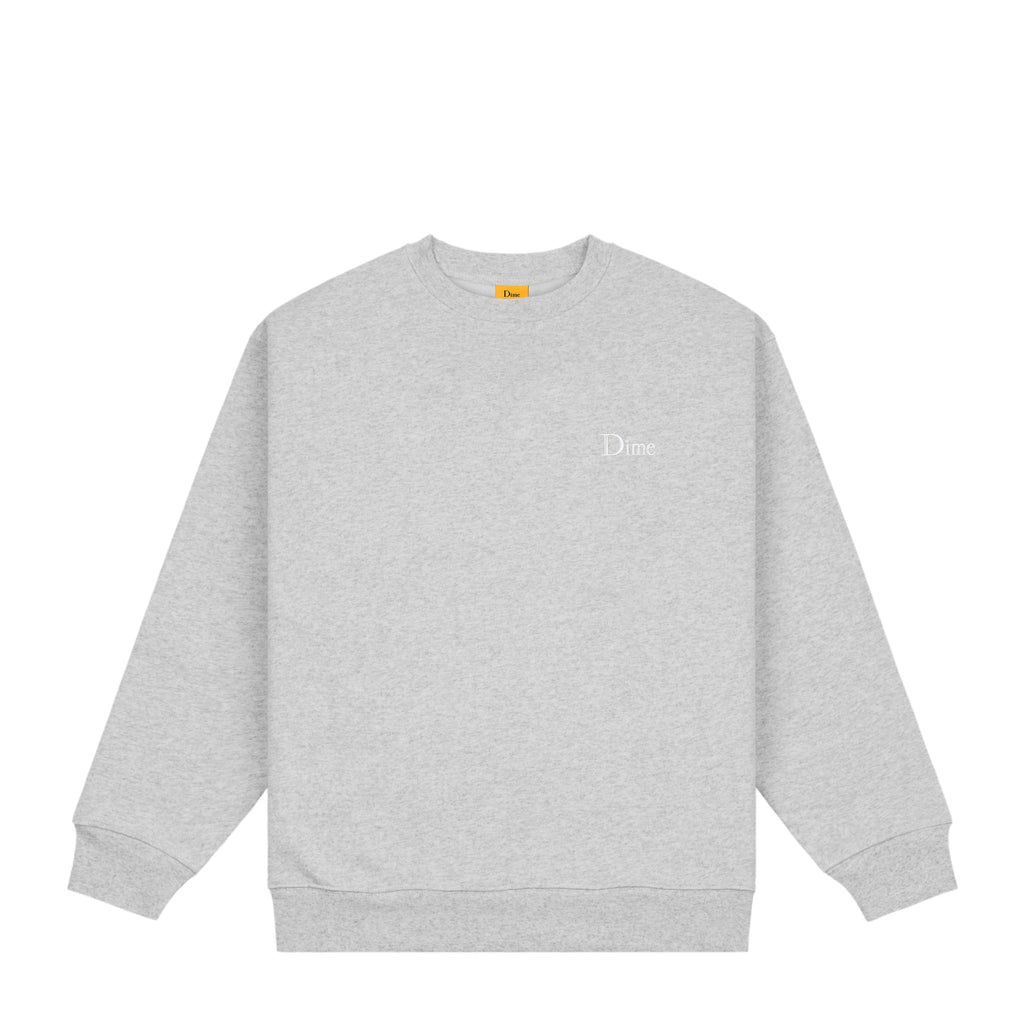 Dime Classic Small Logo Crew (Heather Grey)