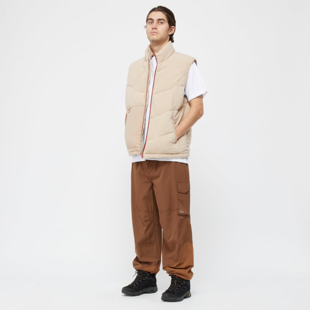 Dime Sleeveless Puffer (Tan)