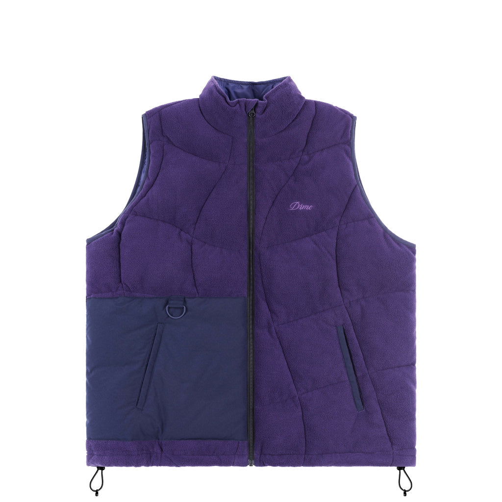 Dime Sleeveless Puffer (Plum)