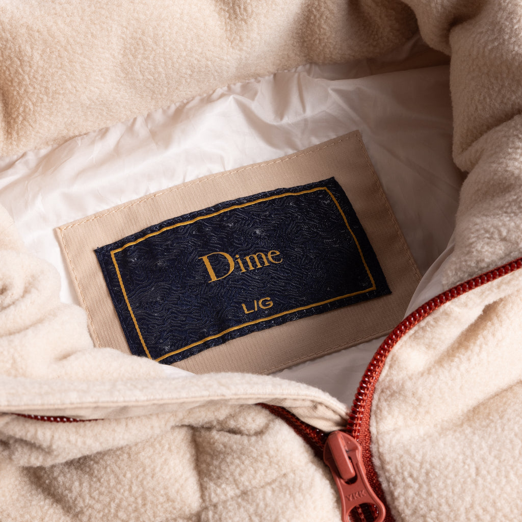 Dime Sleeveless Puffer (Tan)