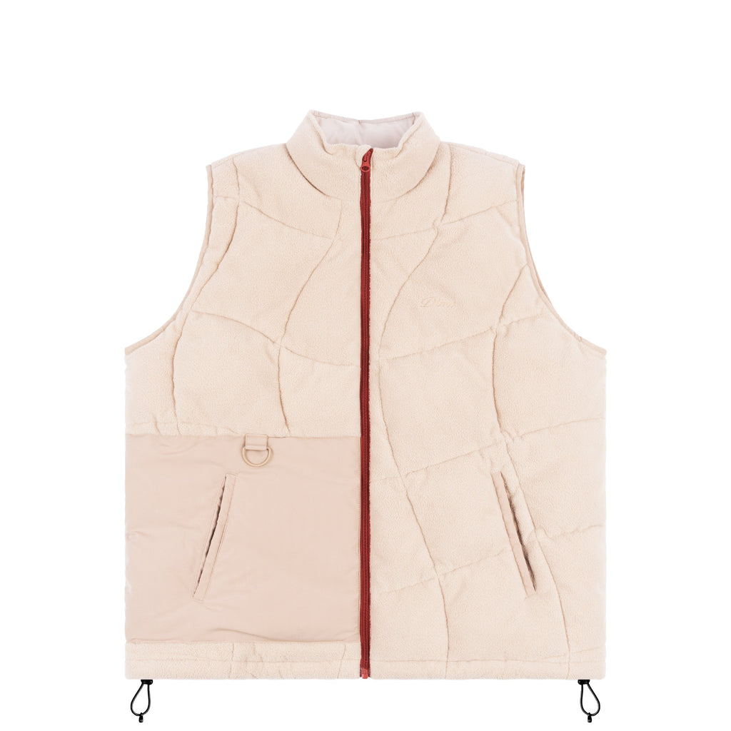 Dime Sleeveless Puffer (Tan)