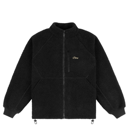 Dime Polar Fleece Sherpa Zip (Black)