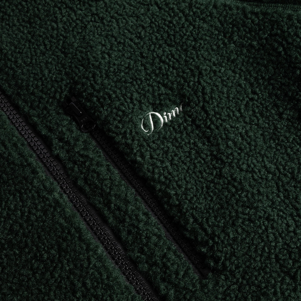 Dime Polar Fleece Sherpa Zip (Dark Green)