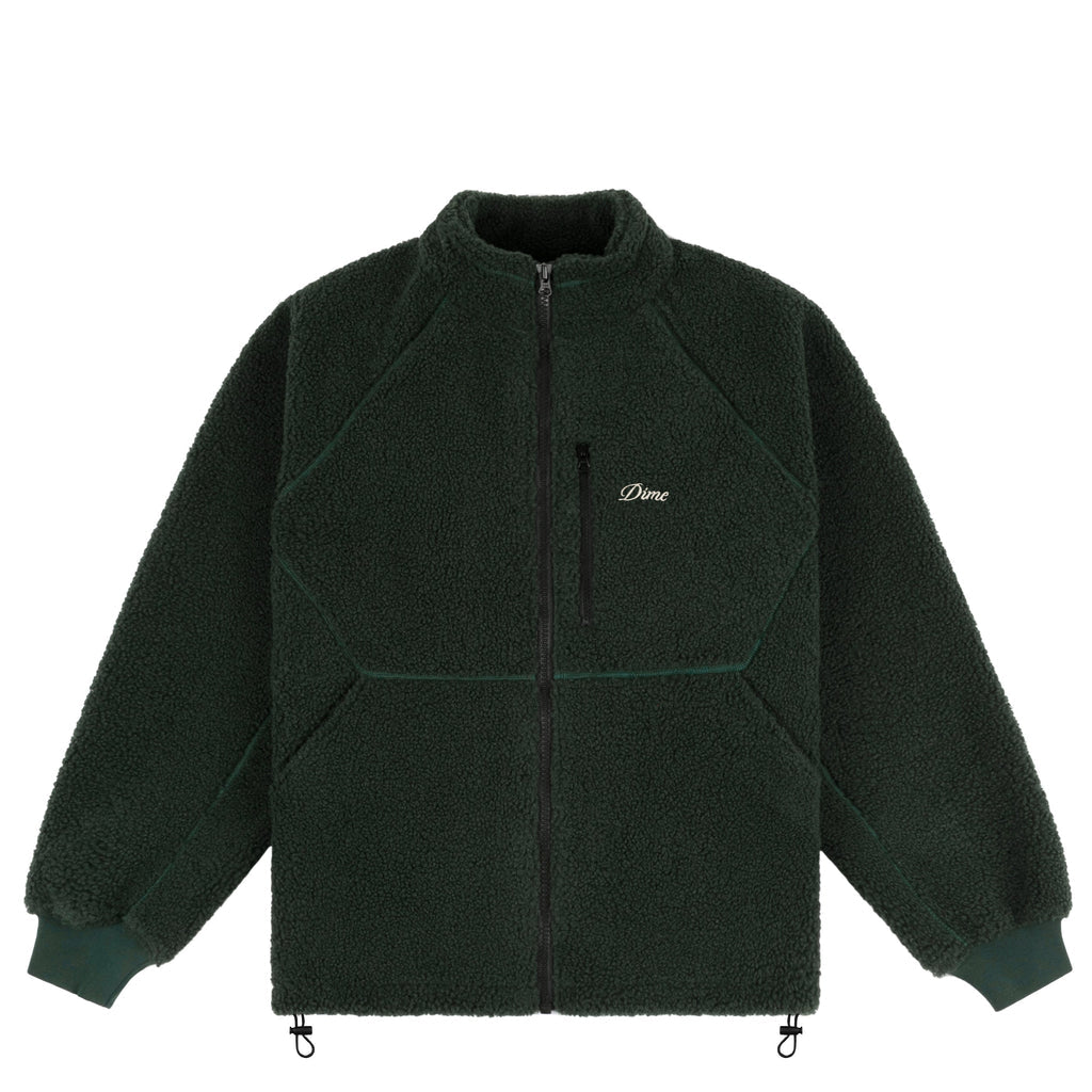 Dime Polar Fleece Sherpa Zip (Dark Green)